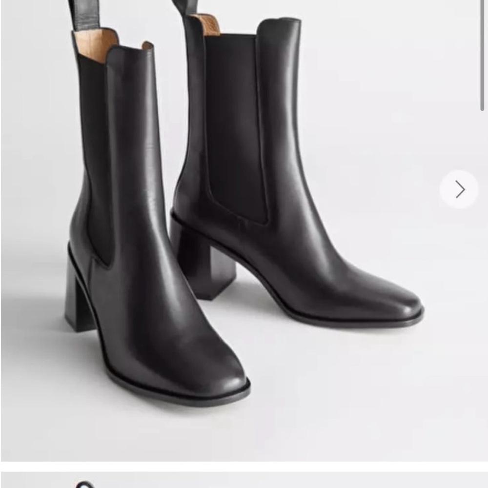 & Other Stories round toe ankle boots